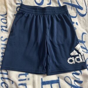 adidas Navy Shorts with White Logo size M